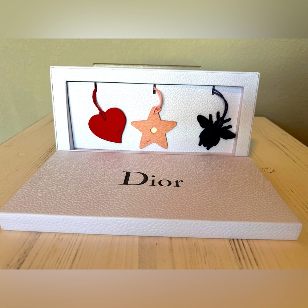 Christian Dior Leather Bag Charm Set